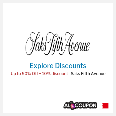 Coupon discount code for Saks Fifth Avenue Up to 50% OFF