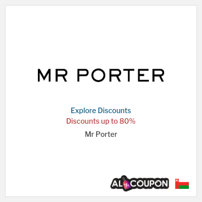 Coupon discount code for Mr Porter Discounts up to 80%