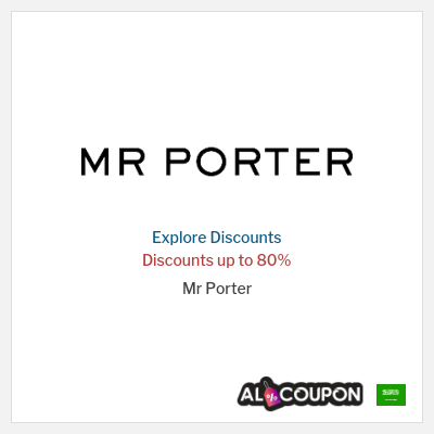 Coupon discount code for Mr Porter Discounts up to 80%