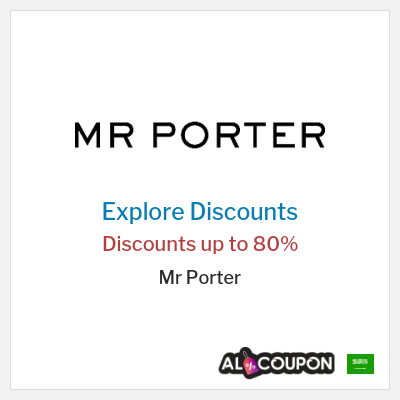 Coupon discount code for Mr Porter Discounts up to 80%
