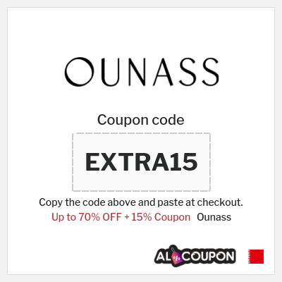 Coupon for Ounass (EXTRA15) Up to 70% OFF + 15% Coupon