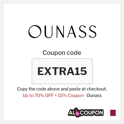 Coupon for Ounass (EXTRA15) Up to 70% OFF + 15% Coupon
