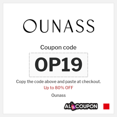 Coupon for Ounass (OP16
) Up to 80% OFF