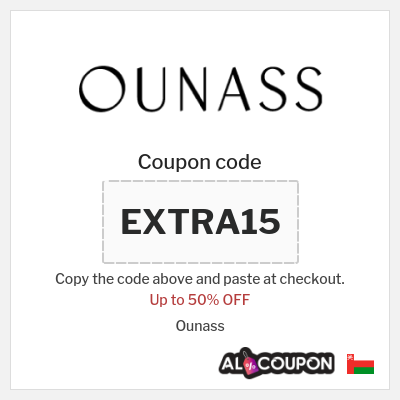 Coupon for Ounass (EXTRA15) Up to 50% OFF