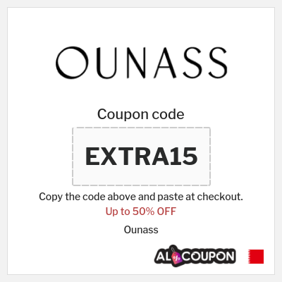 Coupon for Ounass (EXTRA15) Up to 50% OFF