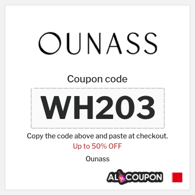 Coupon for Ounass (WH203) Up to 50% OFF