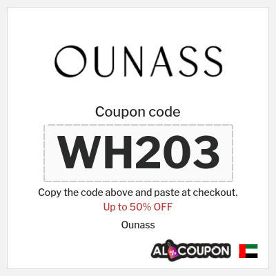 Coupon for Ounass (WH203) Up to 50% OFF