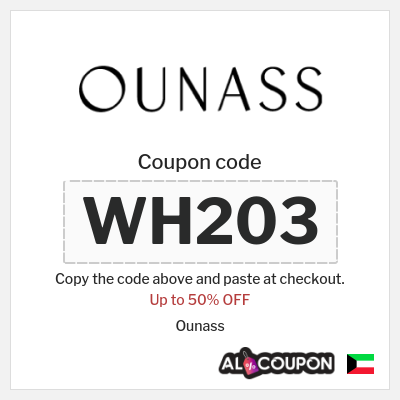 Coupon for Ounass (WH203) Up to 50% OFF