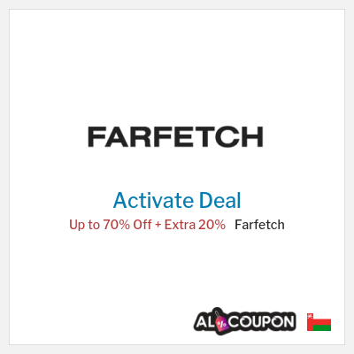 Special Deal for Farfetch Up to 70% Off + Extra 20%