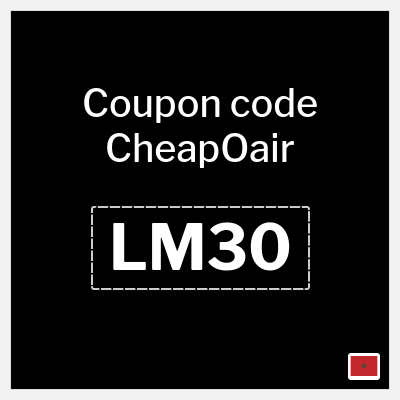 Coupon for CheapOair (LM30) 15% OFF