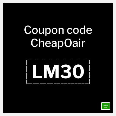 Coupon for CheapOair (LM30) 15% OFF