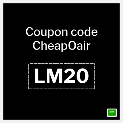 Coupon for CheapOair (LM20) 15% OFF