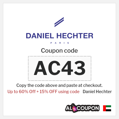 Coupon for Daniel Hechter (AC43) Up to 60% Off + 15% OFF using code