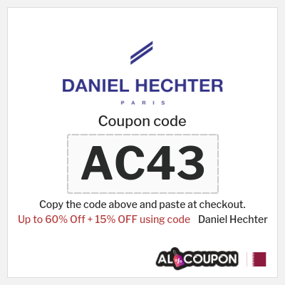 Coupon for Daniel Hechter (AC43) Up to 60% Off + 15% OFF using code
