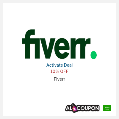 Coupon discount code for Fiverr 10% OFF