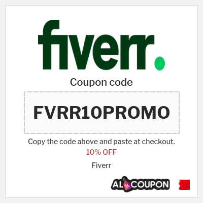 Coupon for Fiverr (FVRR10PROMO) 10% OFF
