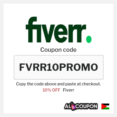 Coupon for Fiverr (FVRR10PROMO) 10% OFF