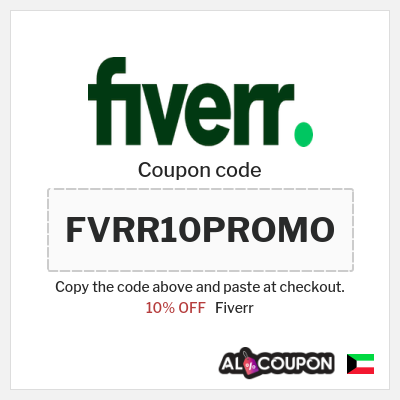 Coupon for Fiverr (FVRR10PROMO) 10% OFF