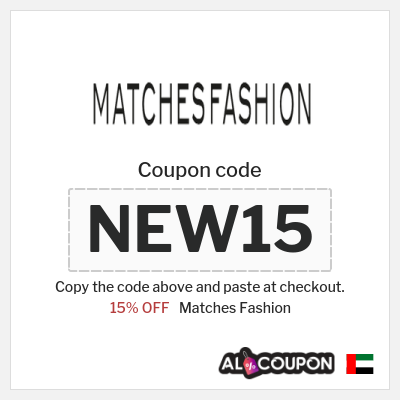 Coupon discount code for Matches Fashion