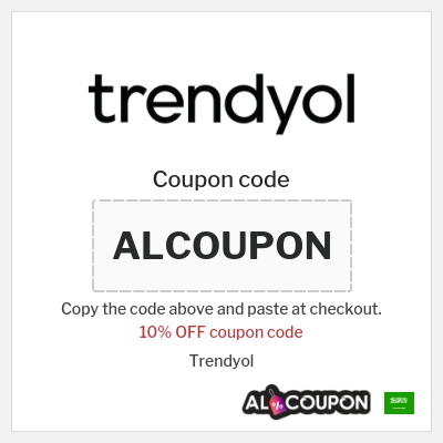 Coupon for Trendyol (ALCOUPON
) 10% OFF coupon code