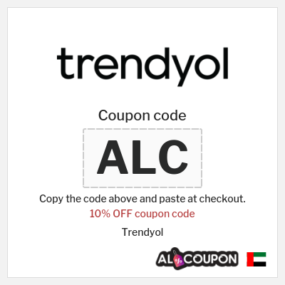 Coupon for Trendyol (ALC) 10% OFF coupon code