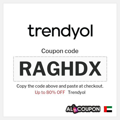 Coupon for Trendyol (RAGHDX) Up to 80% OFF