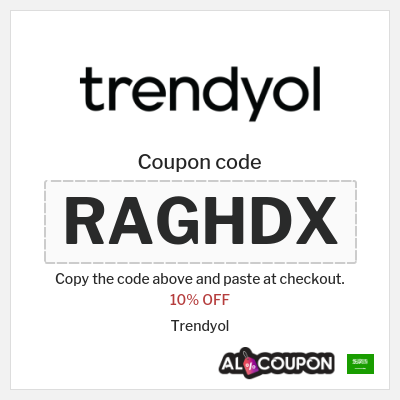 Coupon for Trendyol (RAGHDX) 10% OFF