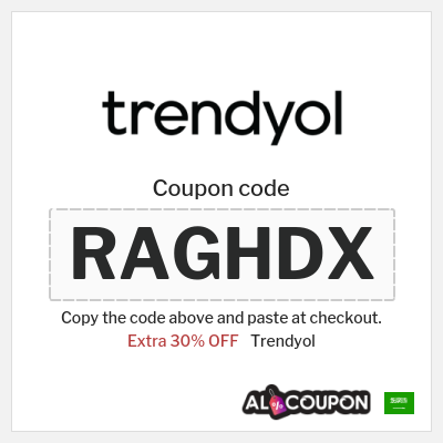 Coupon for Trendyol (RAGHDX) Extra 30% OFF