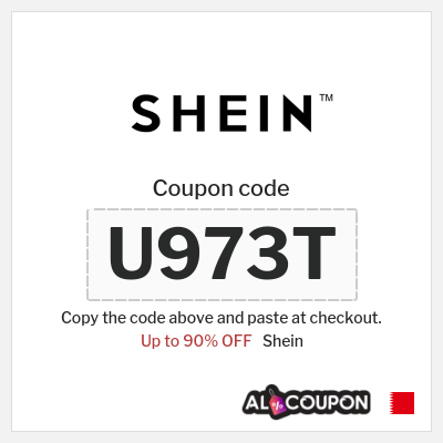 Shein Coupon (U973T) Voucher Code SHEIN | Up to 90%