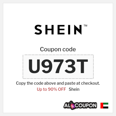 Coupon for Shein (U973T) Up to 90% OFF