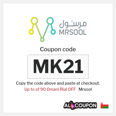 Coupon discount code for Mrsool Up to 90 Omani Rial OFF