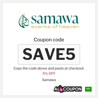 Coupon discount code for Samawa 5% OFF
