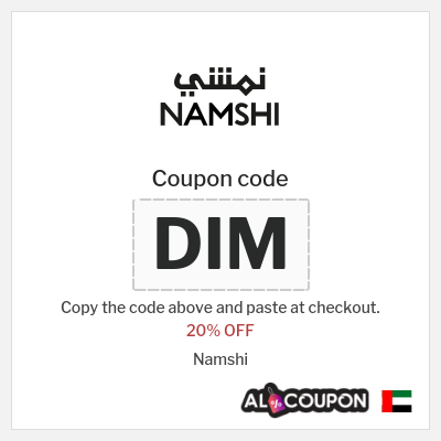 Coupon discount code for Namshi Exclusive 20% OFF Discount