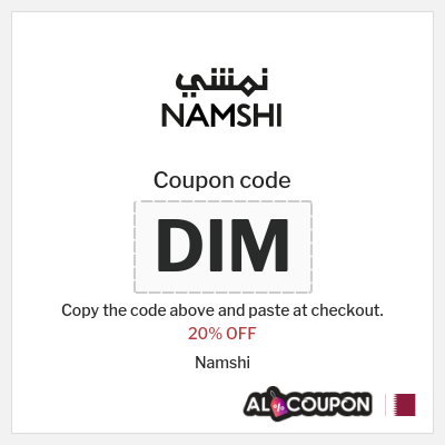 Coupon discount code for Namshi Exclusive 20% OFF Discount