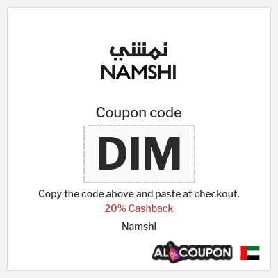 Coupon discount code for Namshi Exclusive 20% Cashback