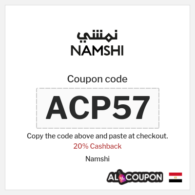 Coupon discount code for Namshi Exclusive 20% Cashback