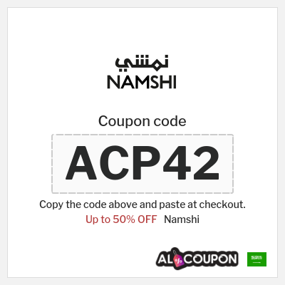 Coupon discount code for Namshi Up to 50% OFF