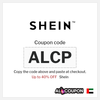Coupon for Shein (ALCP) Up to 40% OFF