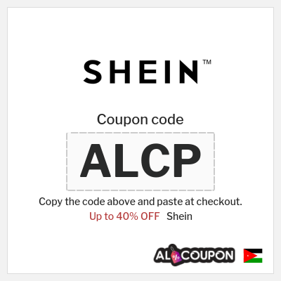 Coupon for Shein (ALCP) Up to 40% OFF