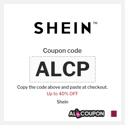 Coupon for Shein (ALCP) Up to 40% OFF