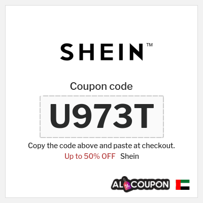 Coupon for Shein (U973T) Up to 50% OFF