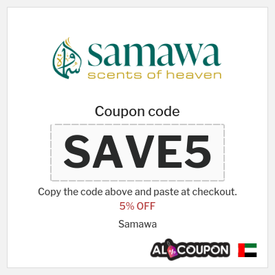 Coupon for Samawa (SAVE5) 5% OFF