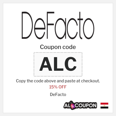 Coupon discount code for DeFacto Exclusive 15% OFF