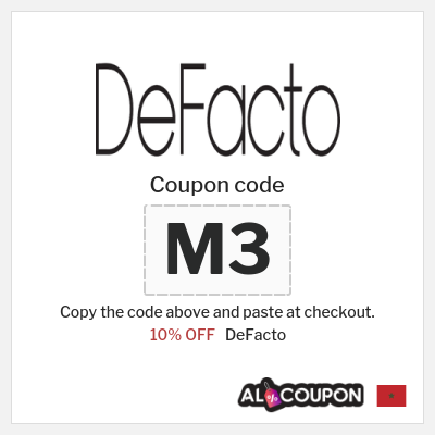 Coupon discount code for DeFacto Exclusive 10% OFF