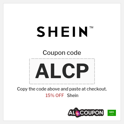 Coupon for Shein (ALCP) 15% OFF