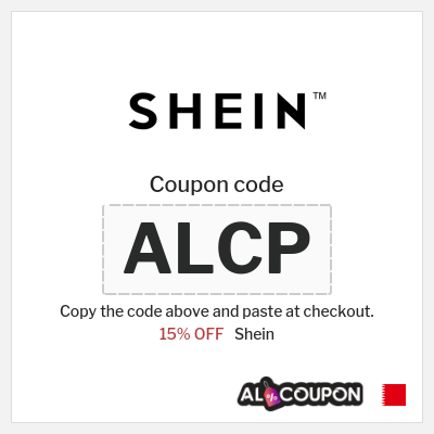 Coupon for Shein (ALCP) 15% OFF