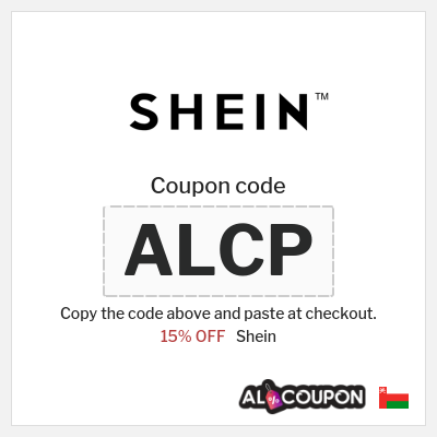 Coupon for Shein (ALCP) 15% OFF