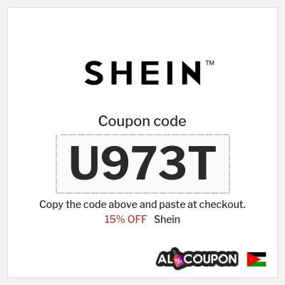 Coupon for Shein (U973T) 15% OFF