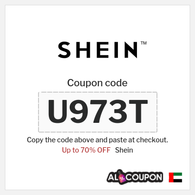 Coupon for Shein (U973T) Up to 70% OFF