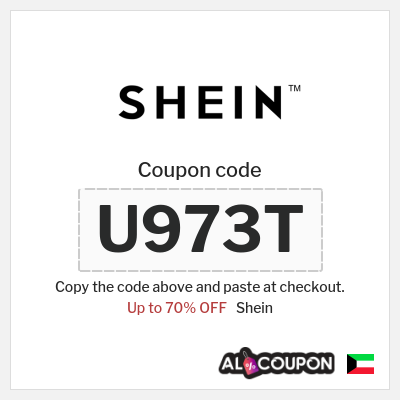 Coupon for Shein (U973T) Up to 70% OFF